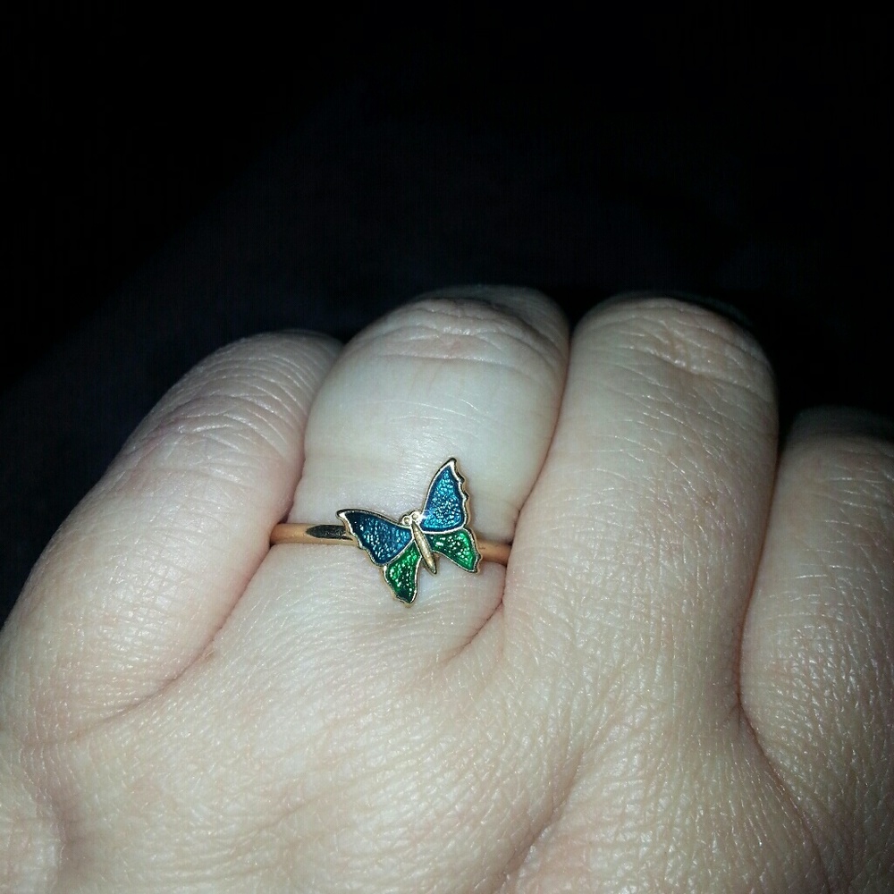 Gold fill  butterfly ring